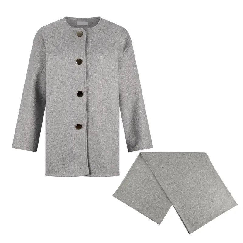 Jacke mit Schal