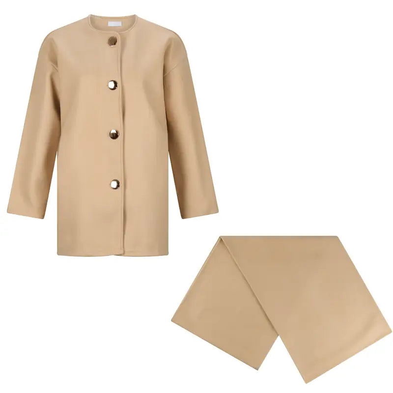 Jacke mit Schal